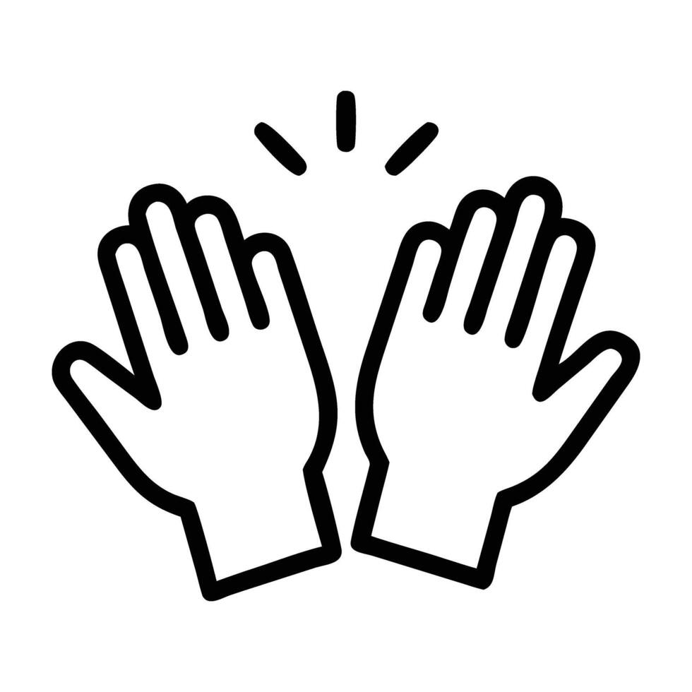 Applause Clapping Hands Icon vector