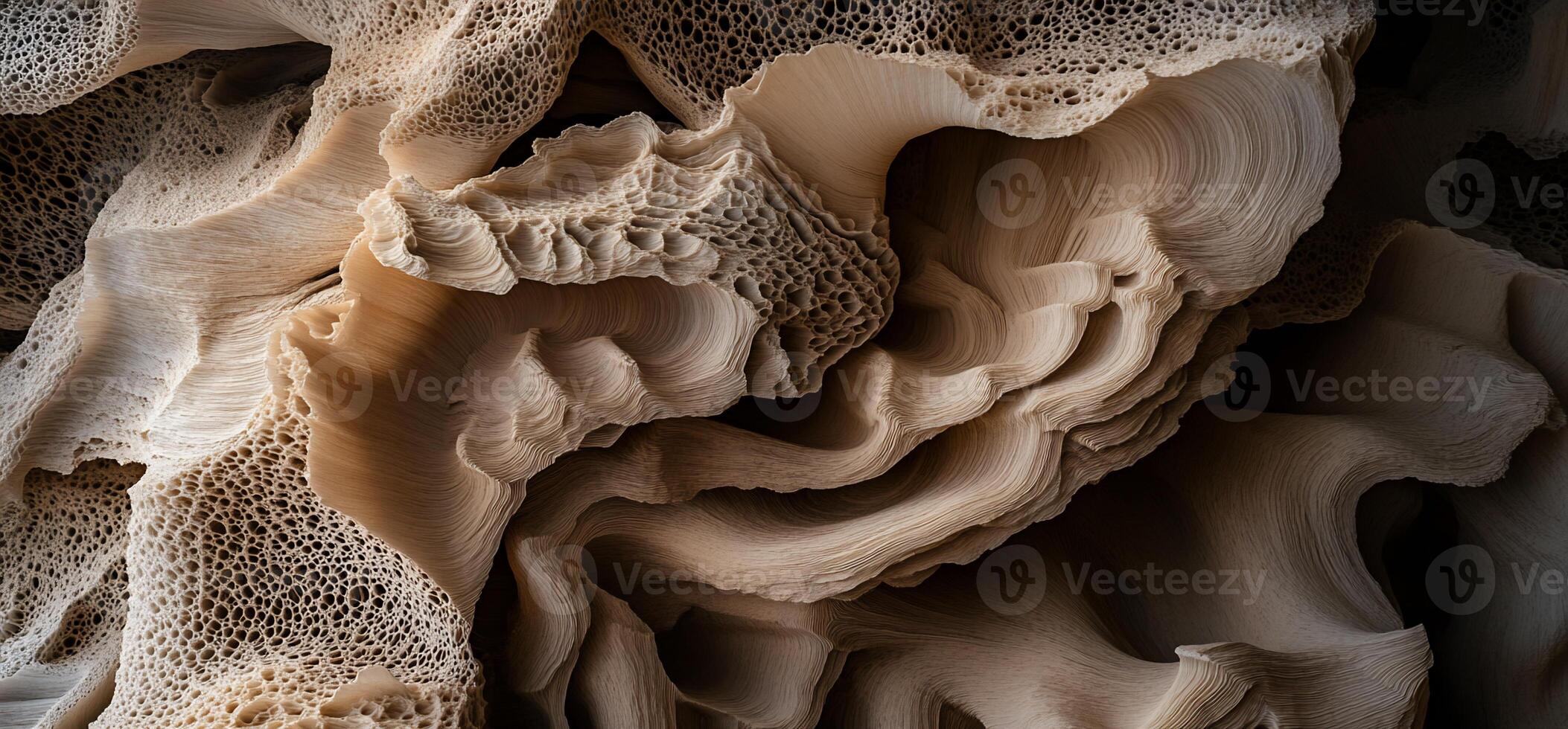 A close up of a rock with a lot of different shapes photo