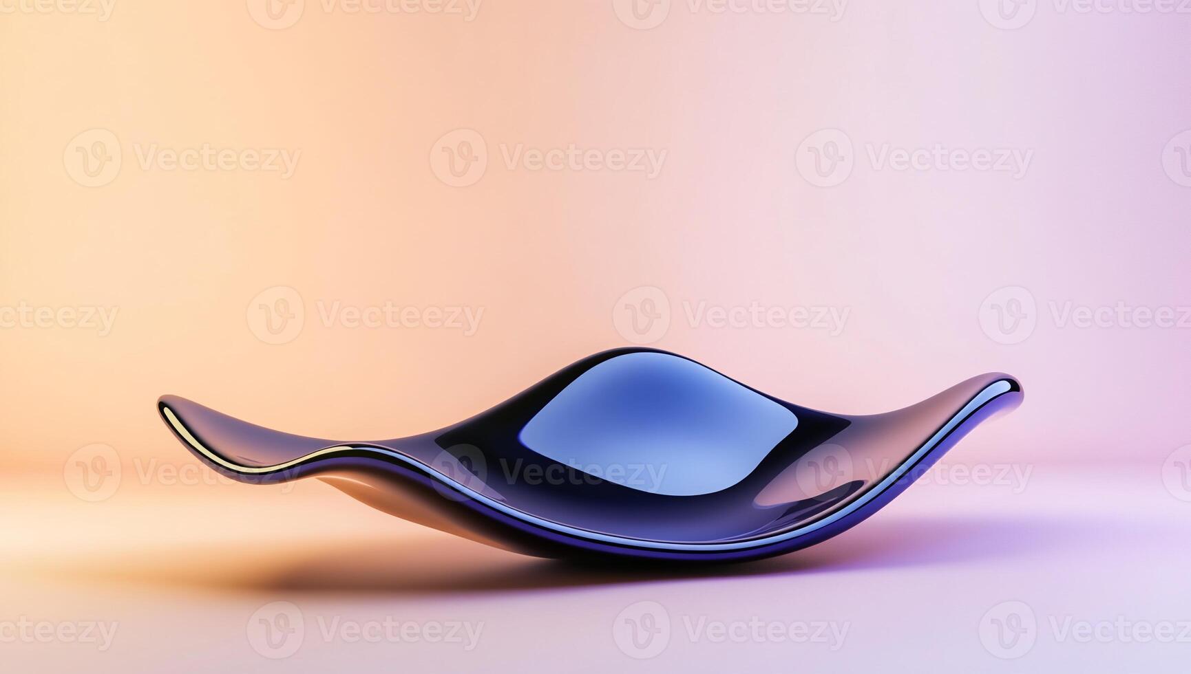 Abstract smooth dark wave form on pastel background photo