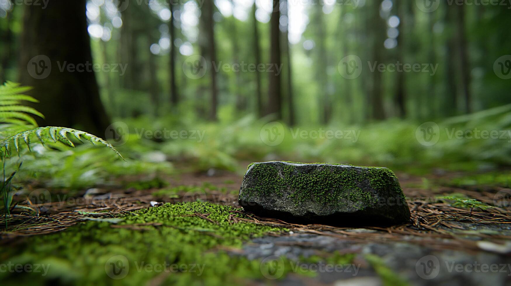 Forest Floor Stone, Lush Greens photo