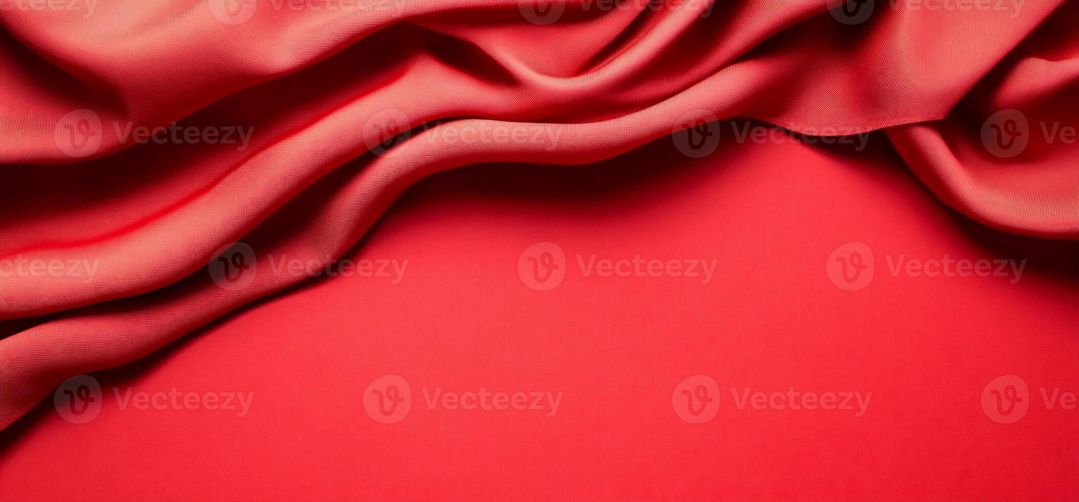 Red Fabric Drape Background photo