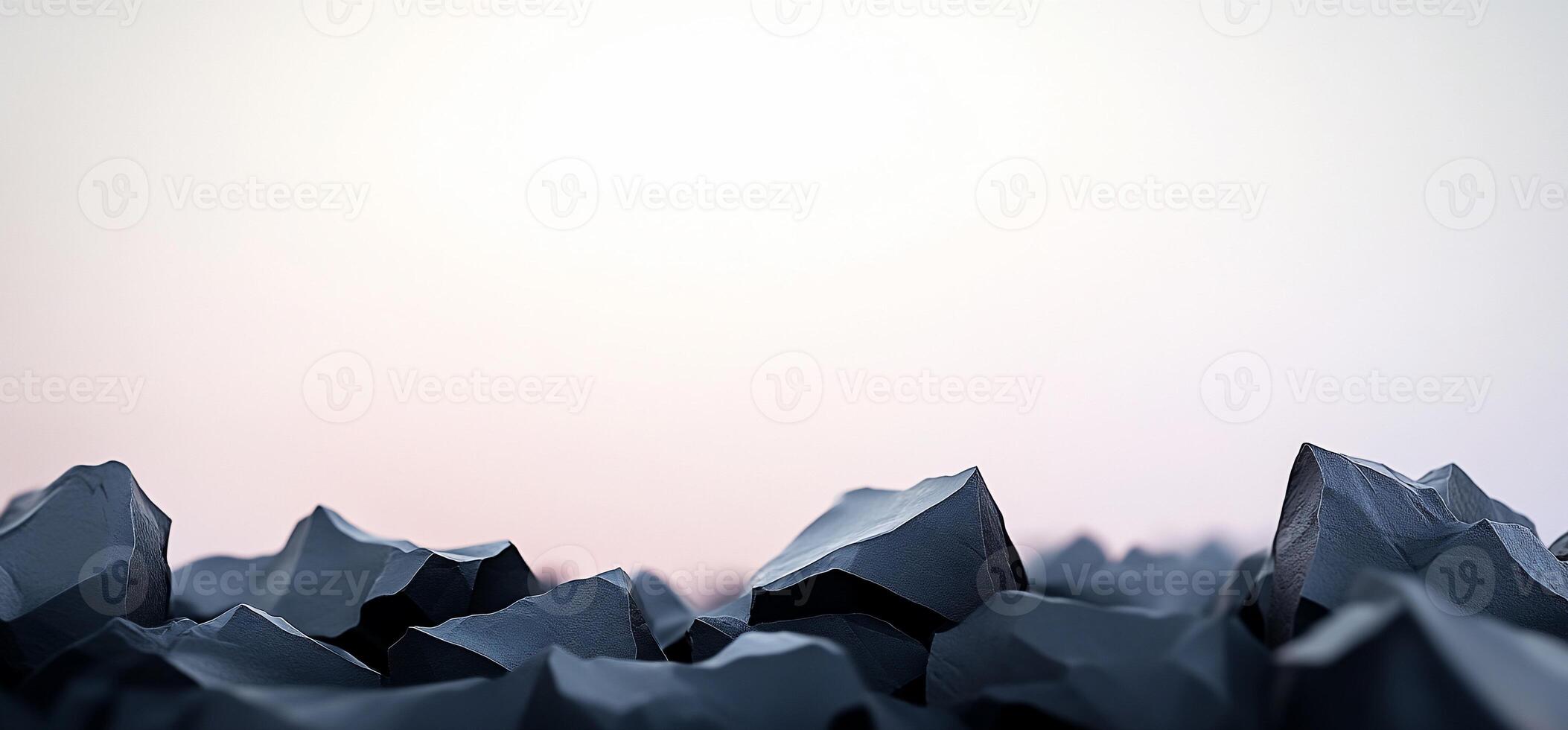 Abstract Rocky Landscape Dawn photo