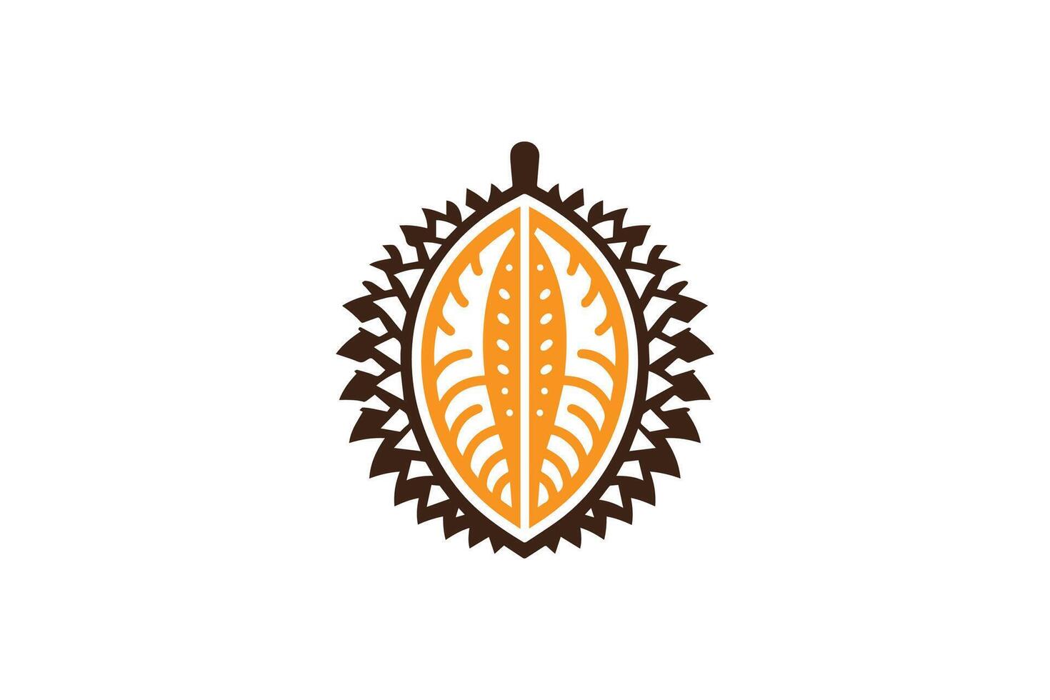 A logo for a company that makes durian fruit vector