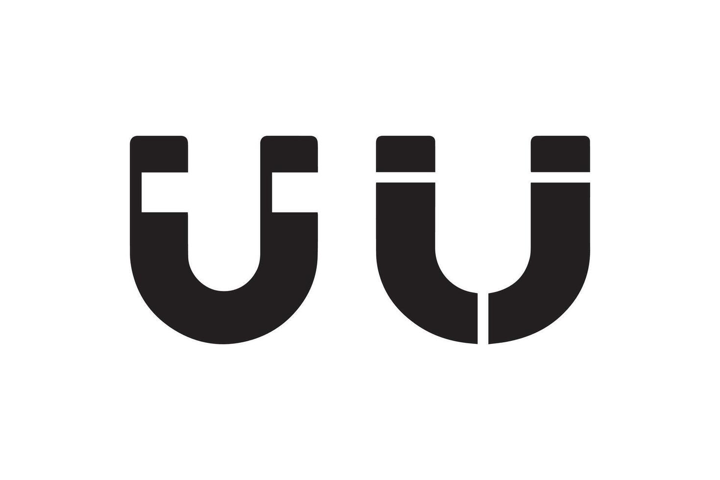 The u logo is shown in black and white vector