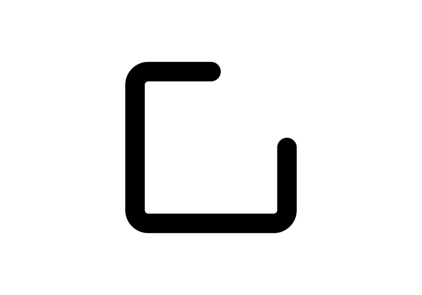 Simple checkbox icon for form and selection tasks vector