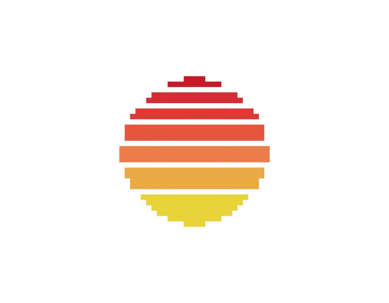 Retro sun design in 80s style with geometric shapes vector