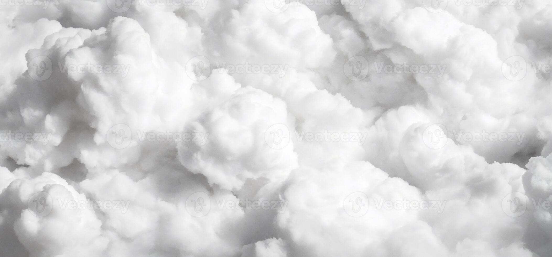 Fluffy White Cloudscape photo