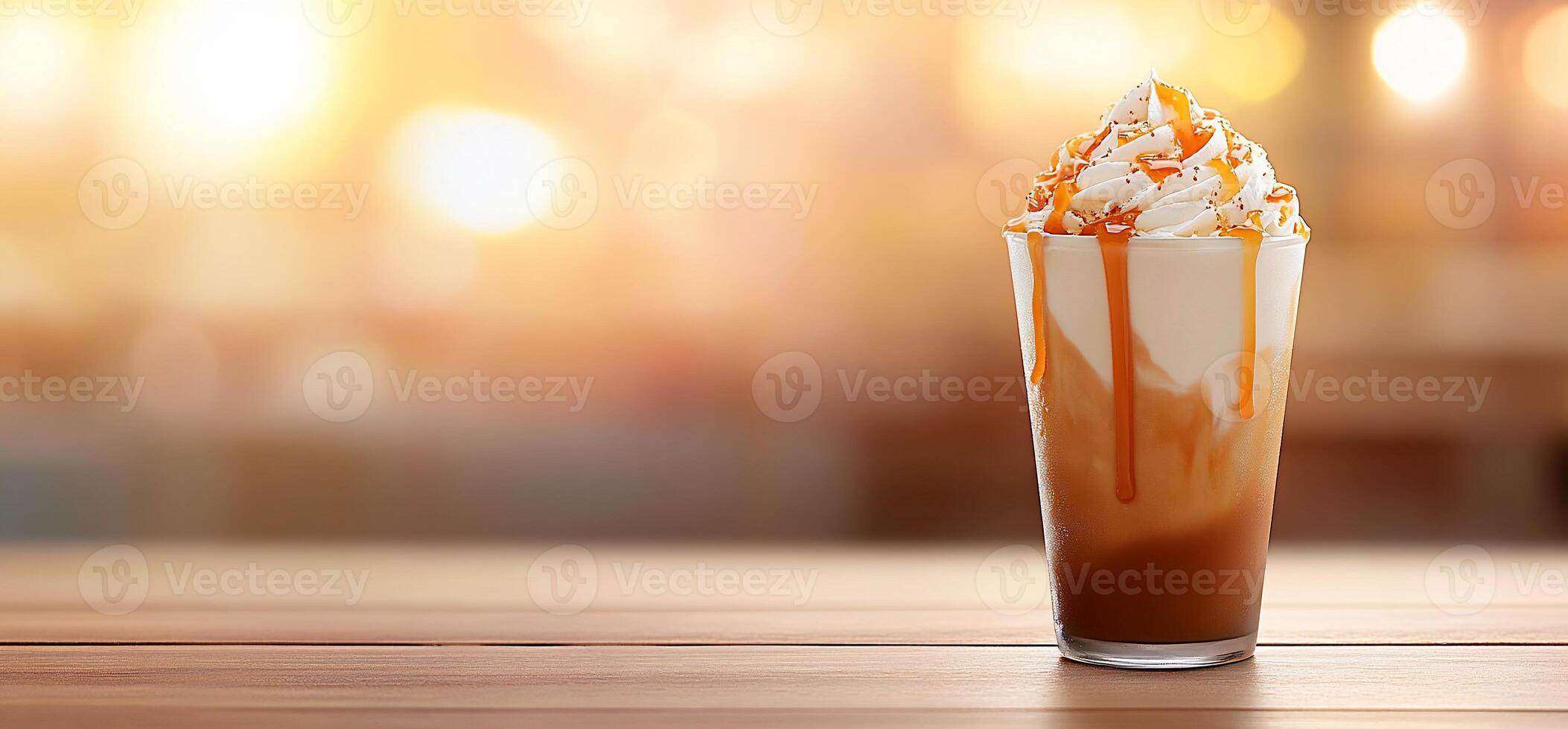 Caramel Iced Coffee Drink photo