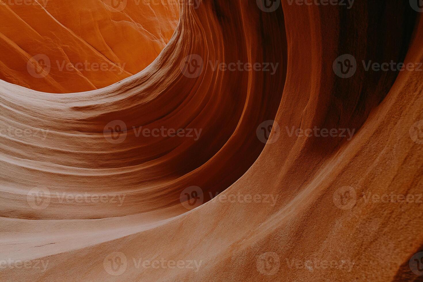 Intricate sandstone formations in a slot canyon photo