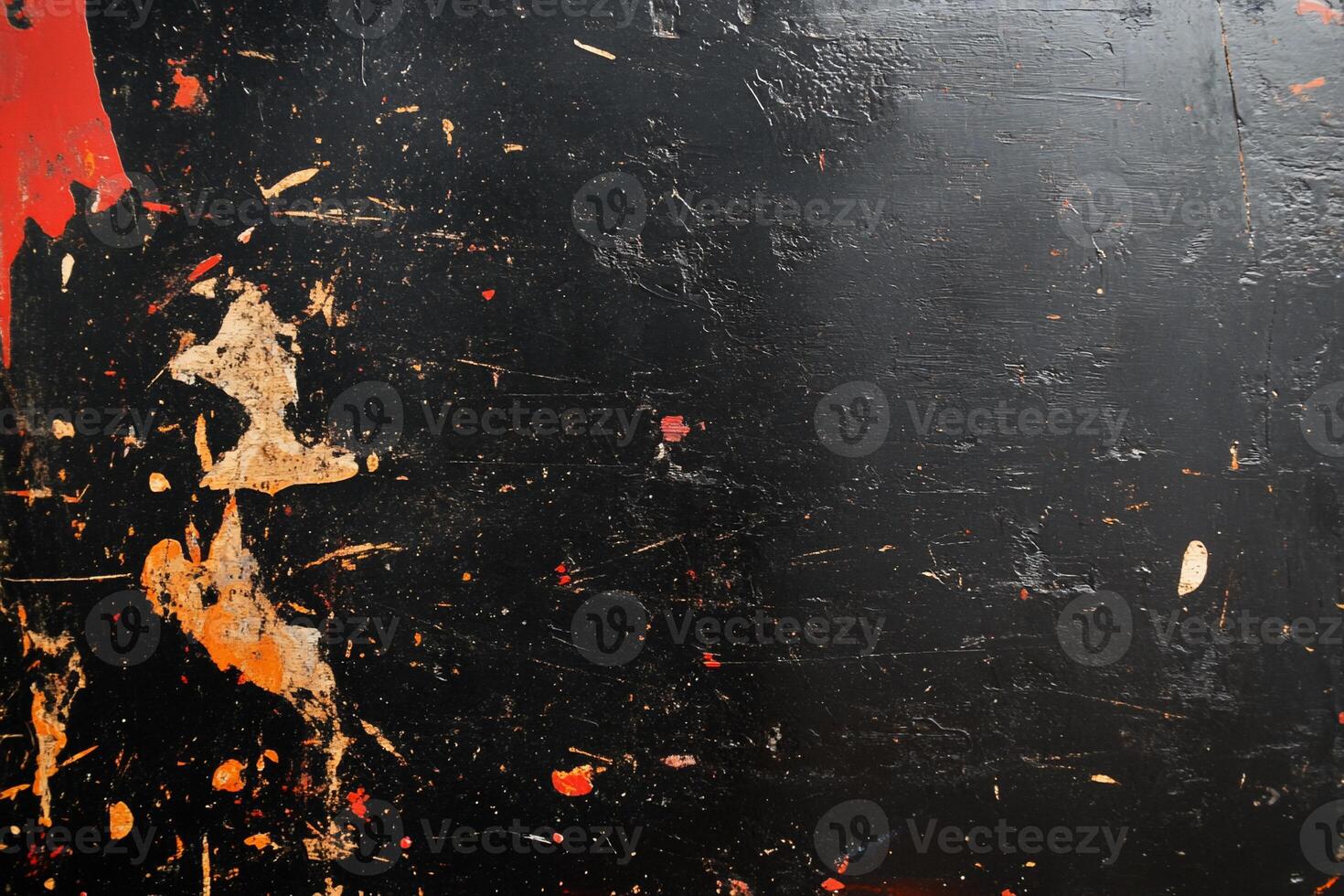 Dark surface with paint splatters photo