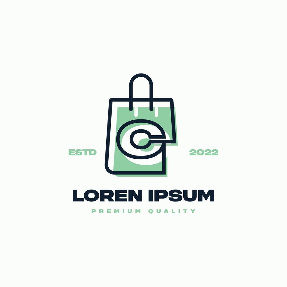 Alphabet C Shop Logo vector