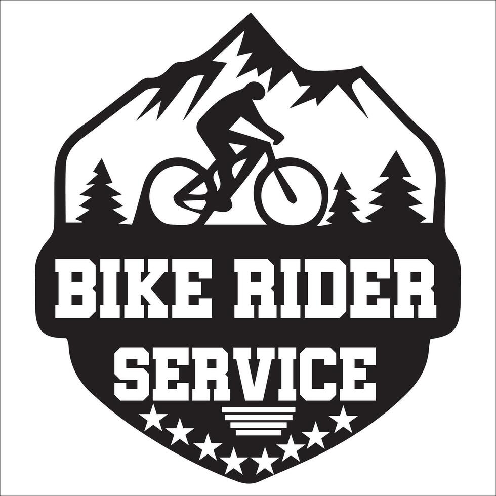 Professional Mountain Bike Club Logo Gear Shop Badge vector