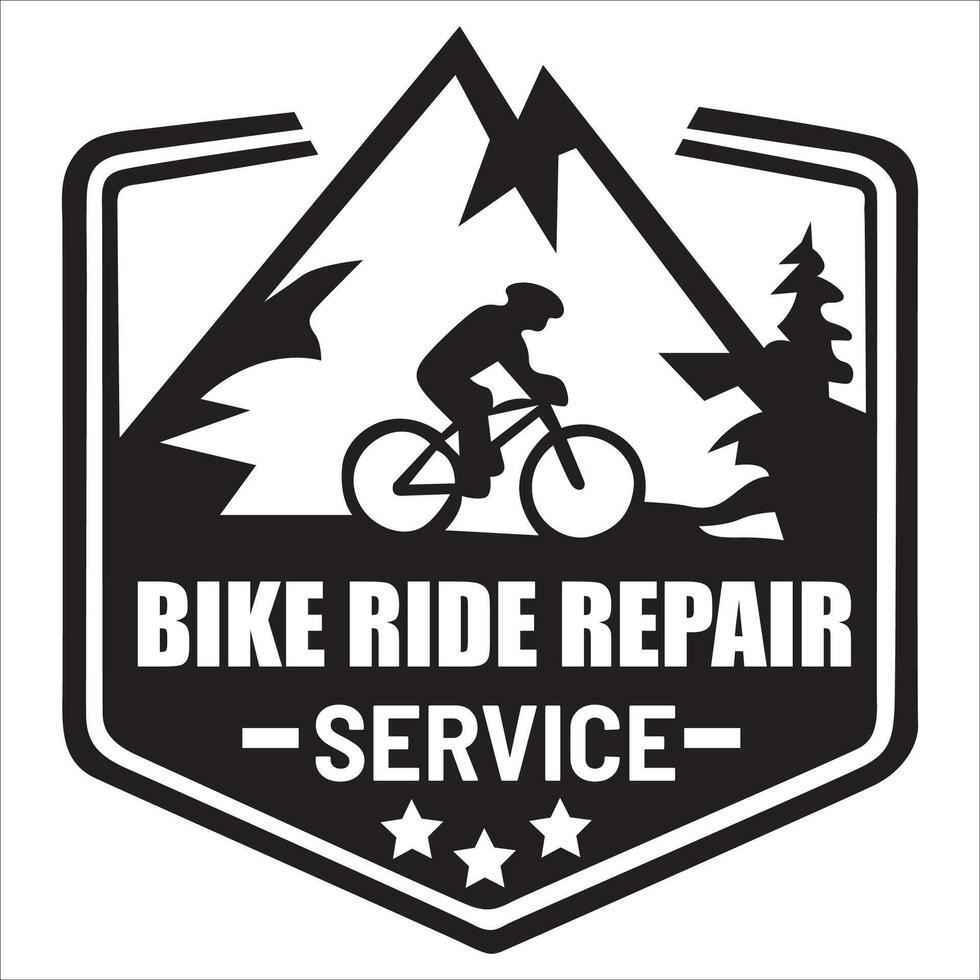 Downhill Mountain Biking Emblem Pro Bike Rider Championship Logo vector