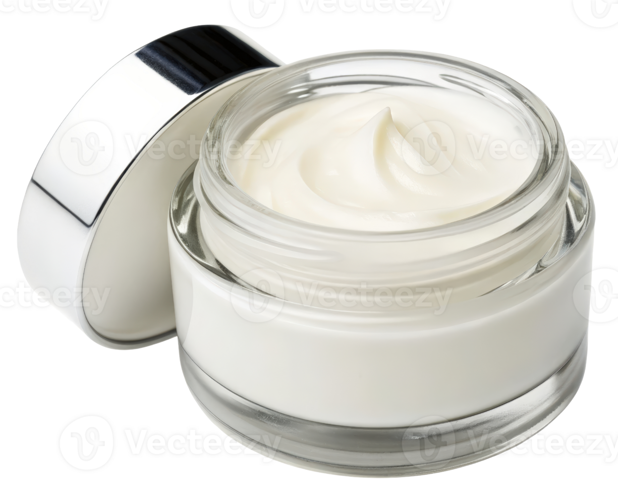 Jar of face cream on a transparent background png