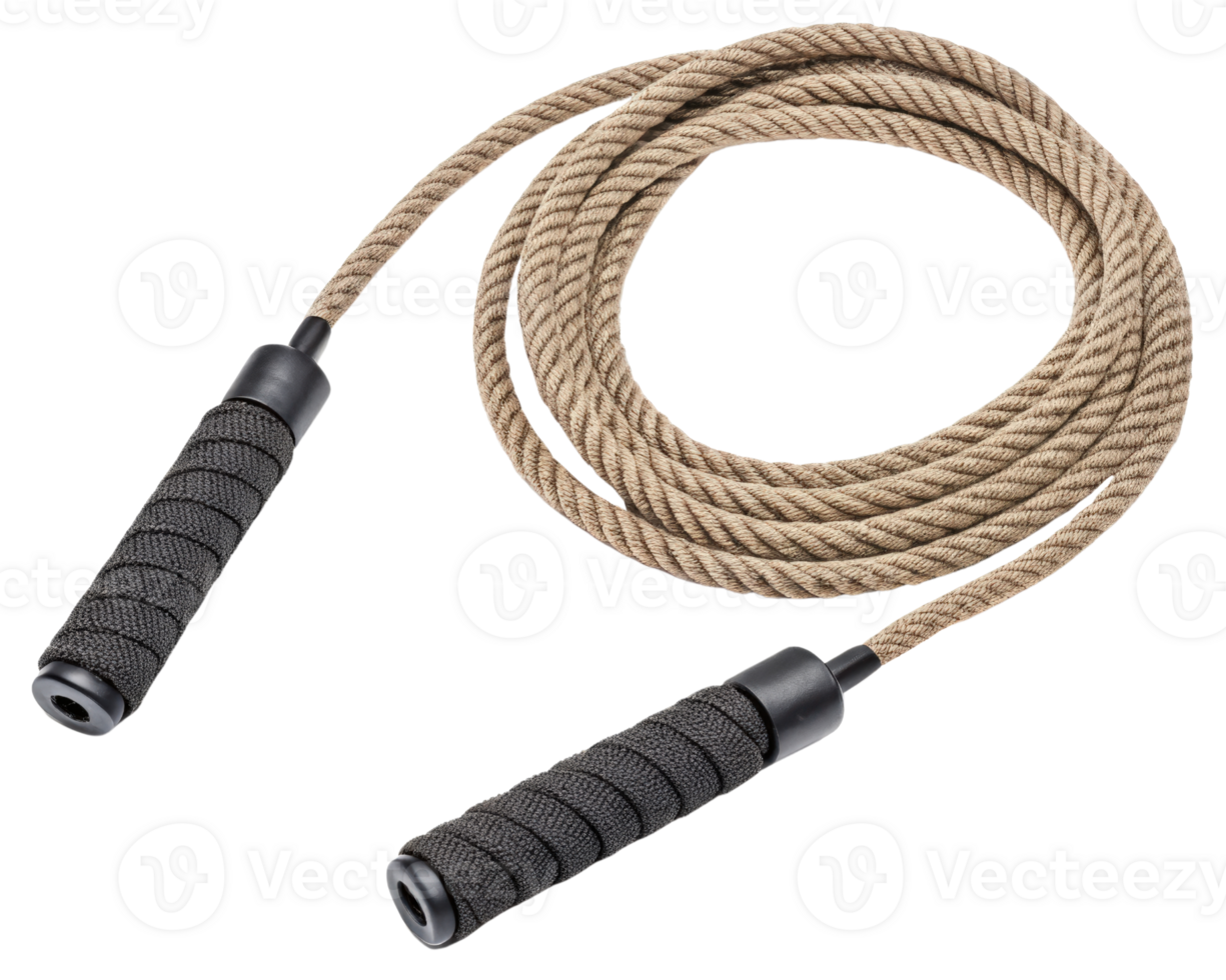 Beige jump rope on a transparent background png