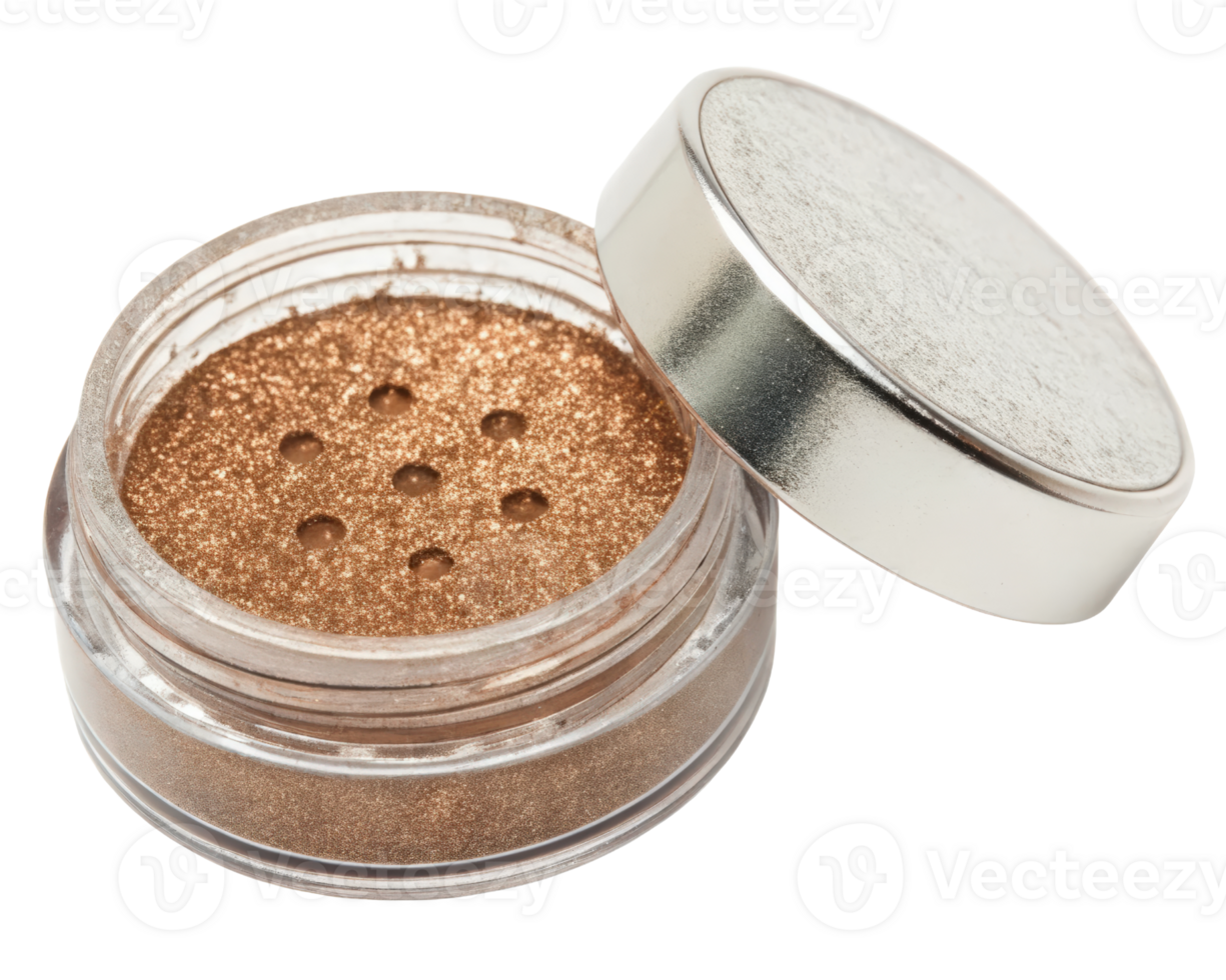 Bronze loose eyeshadow on a transparent background png