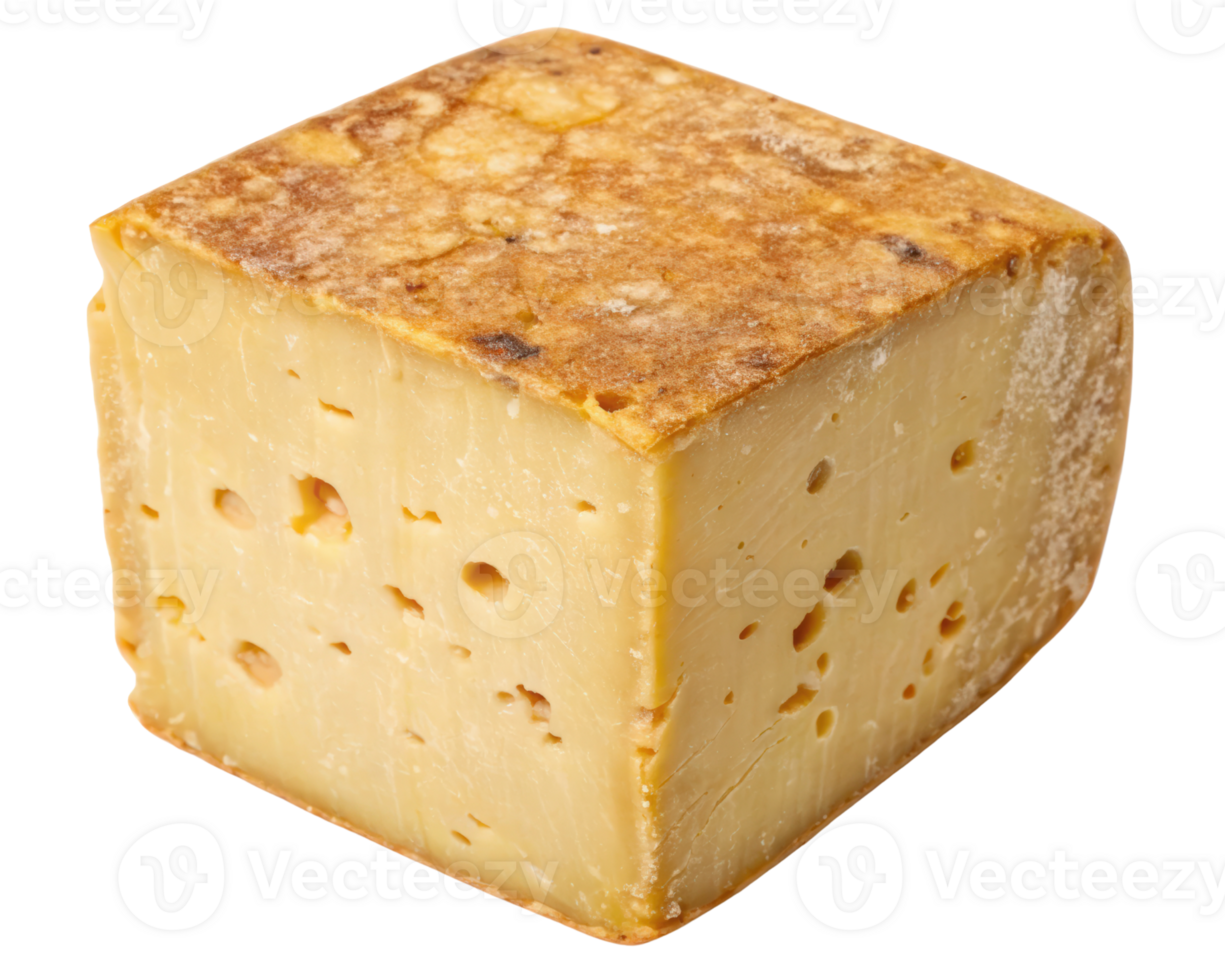 Block of cheese on a transparent background png