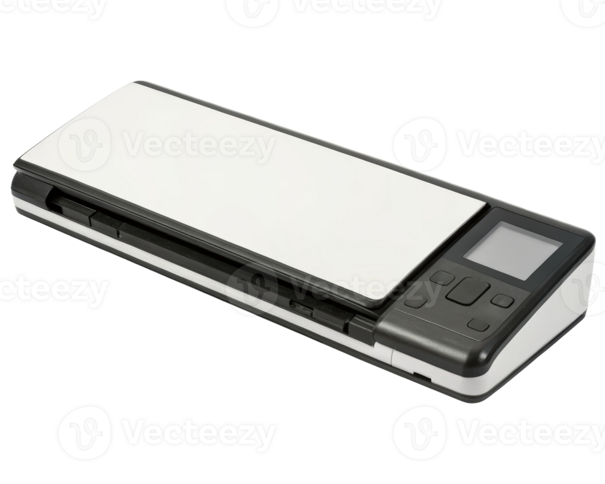 Portable document scanner on a transparent background png