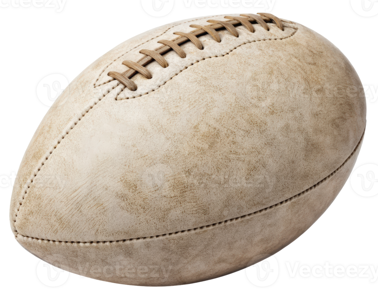 Vintage style football on a transparent background png