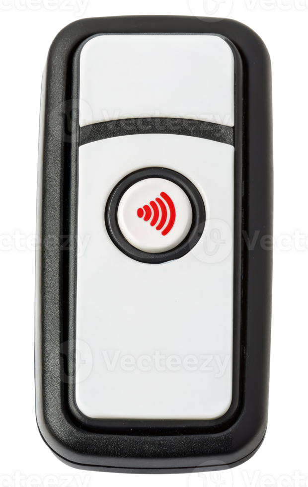 Wireless emergency call button on a transparent background png
