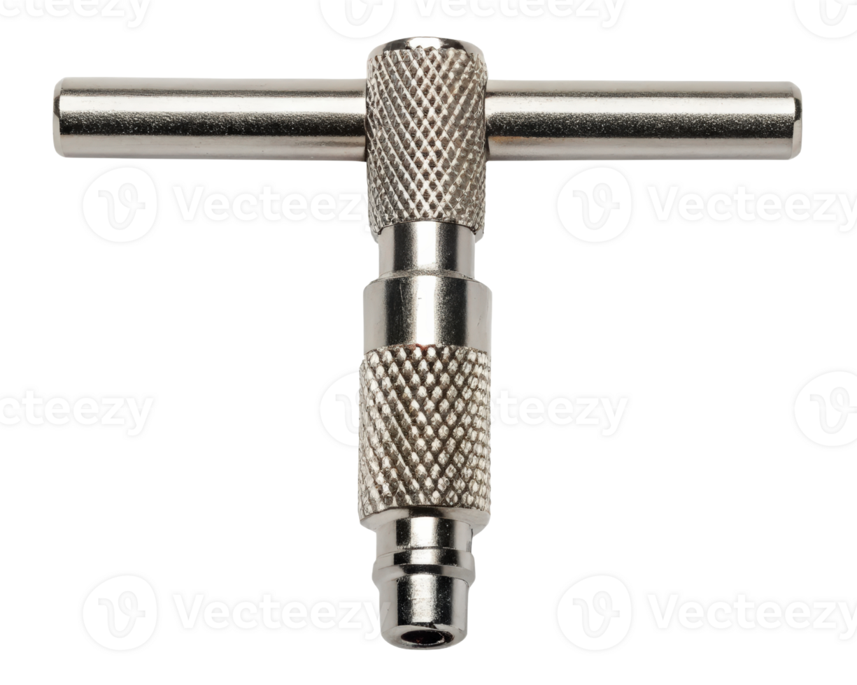 T-shaped metal quick release on a transparent background png