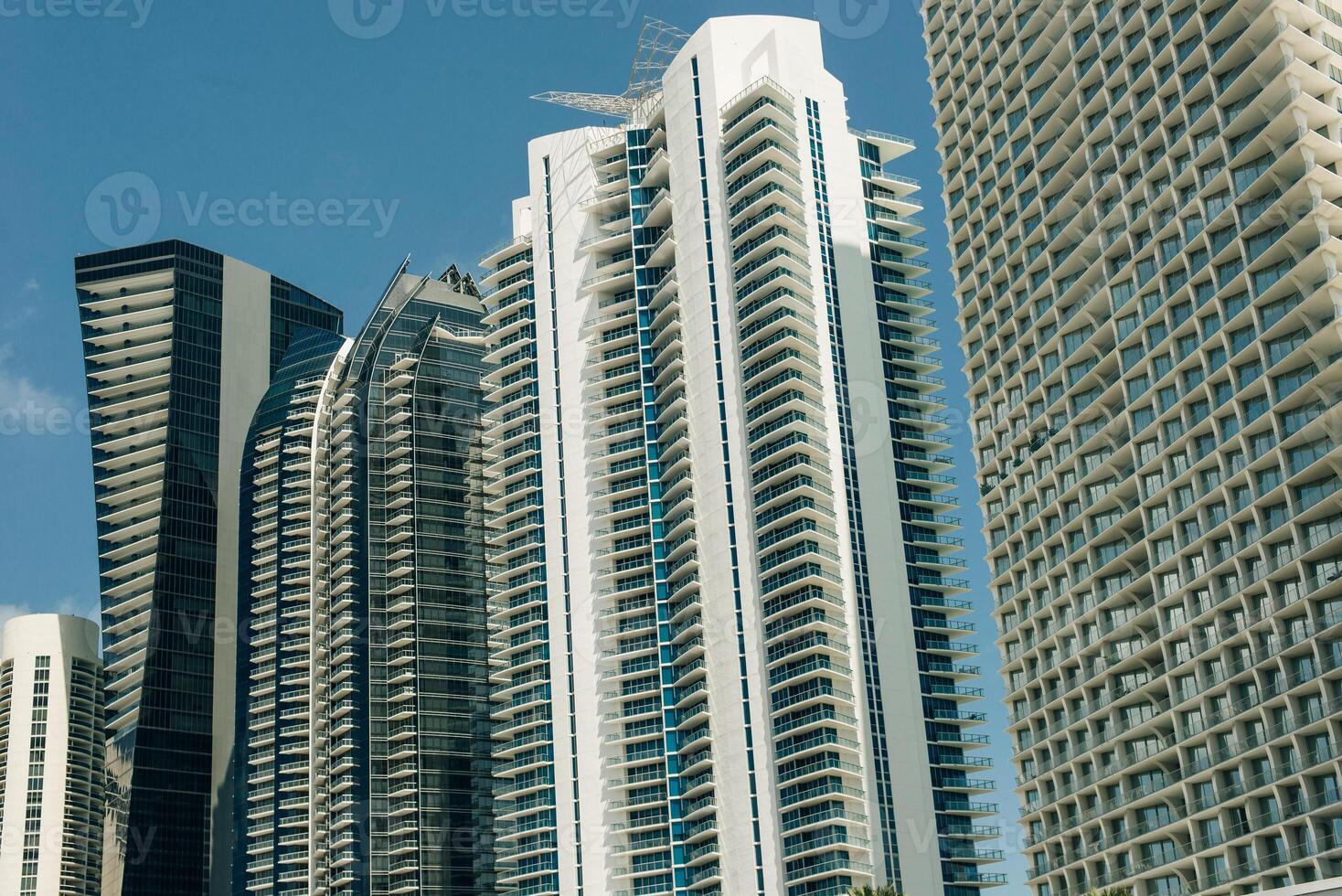 Aerial view of apartments in Miami, Florida, United States photo