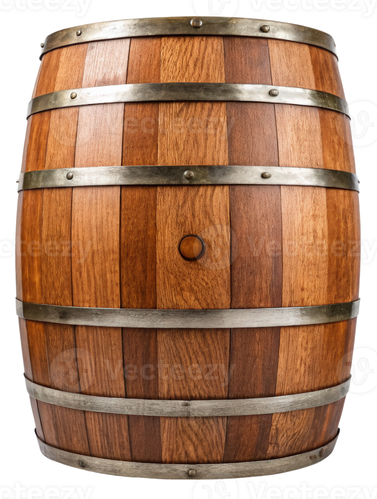 A wooden barrel on a transparent background png