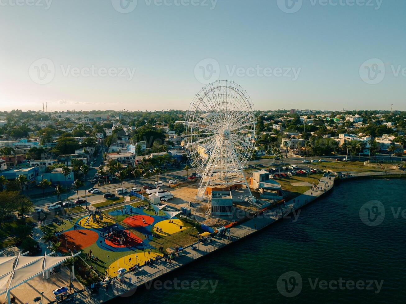 aerial view of city of Tampico Mexico photo