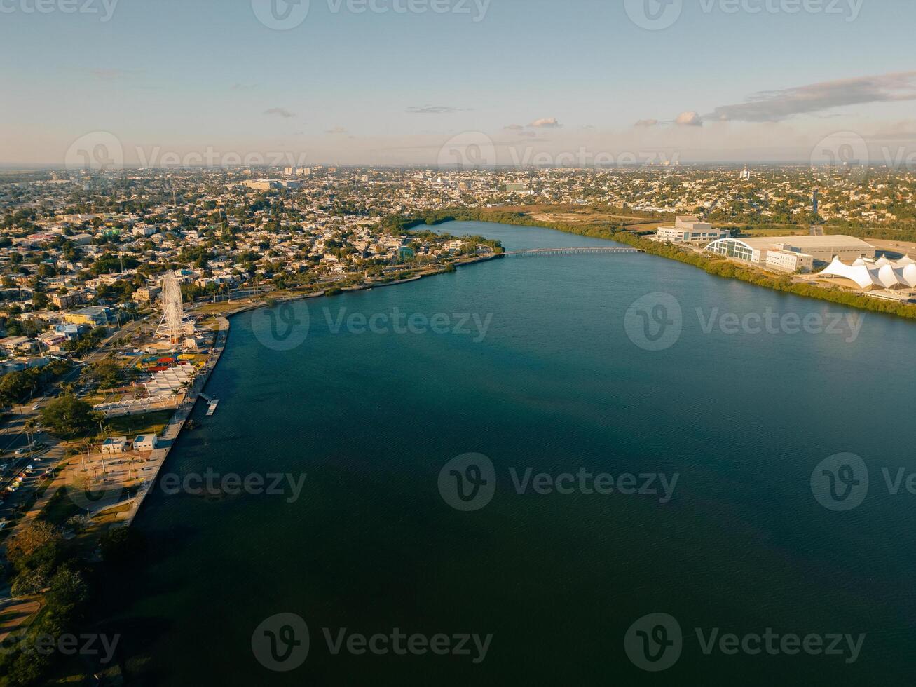 aerial view of city of Tampico Mexico photo