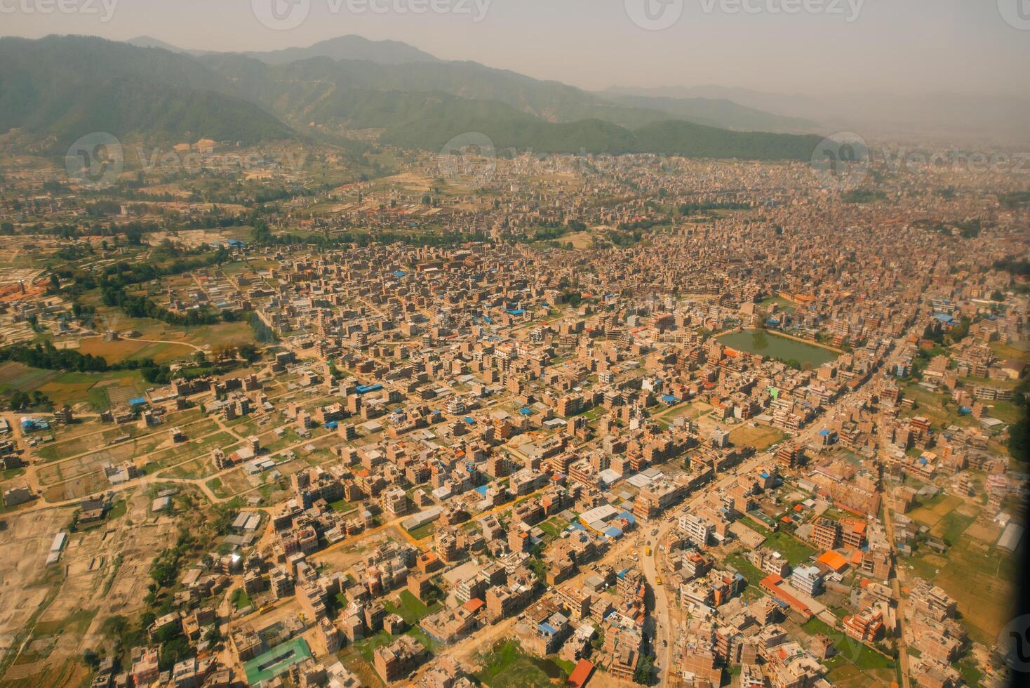 Kathmandu Skyline, Kathmandu City, Kahmandu Viewpoint, Nepal. photo