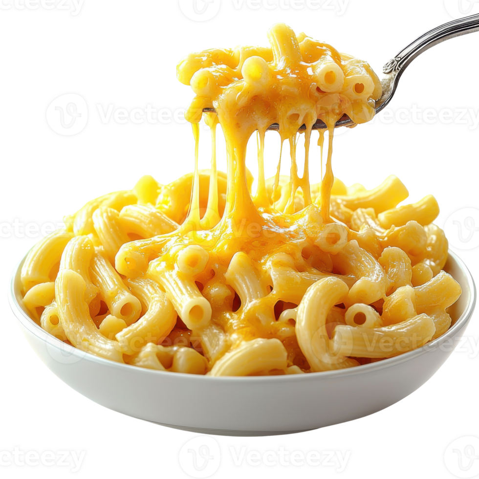 Mac and Cheese Pasta Dish with Melted Cheese png