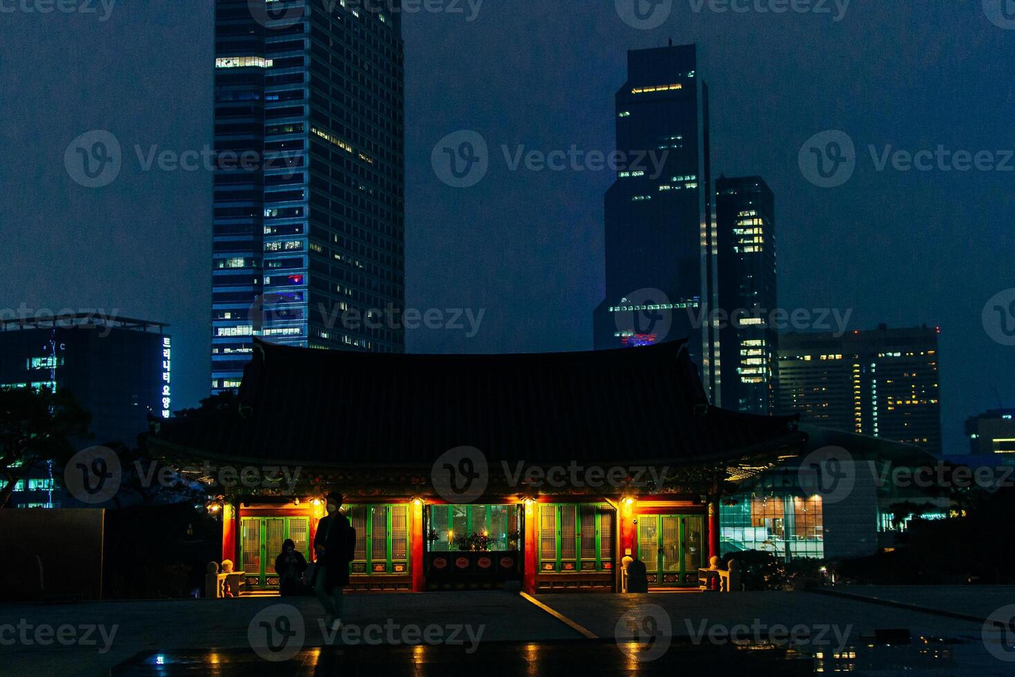Kuala Lumpur city view from Bukit Nanas Forest Reserve and now called Forest Eco-Park. photo