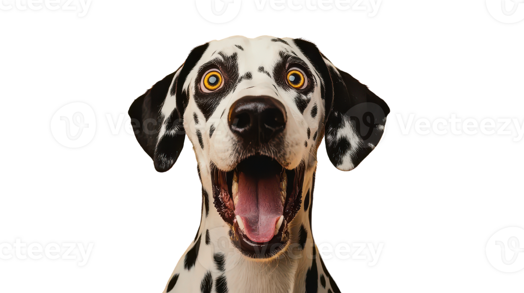 Dalmatian Dog Portrait on Transparent Background png