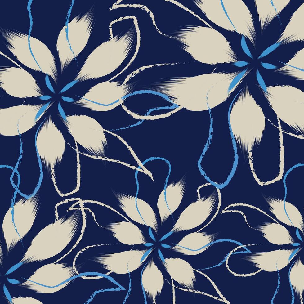 A traditional pattern styles of seamless floral abstract flowers patterns, background, wallpapers, ,illustration vector