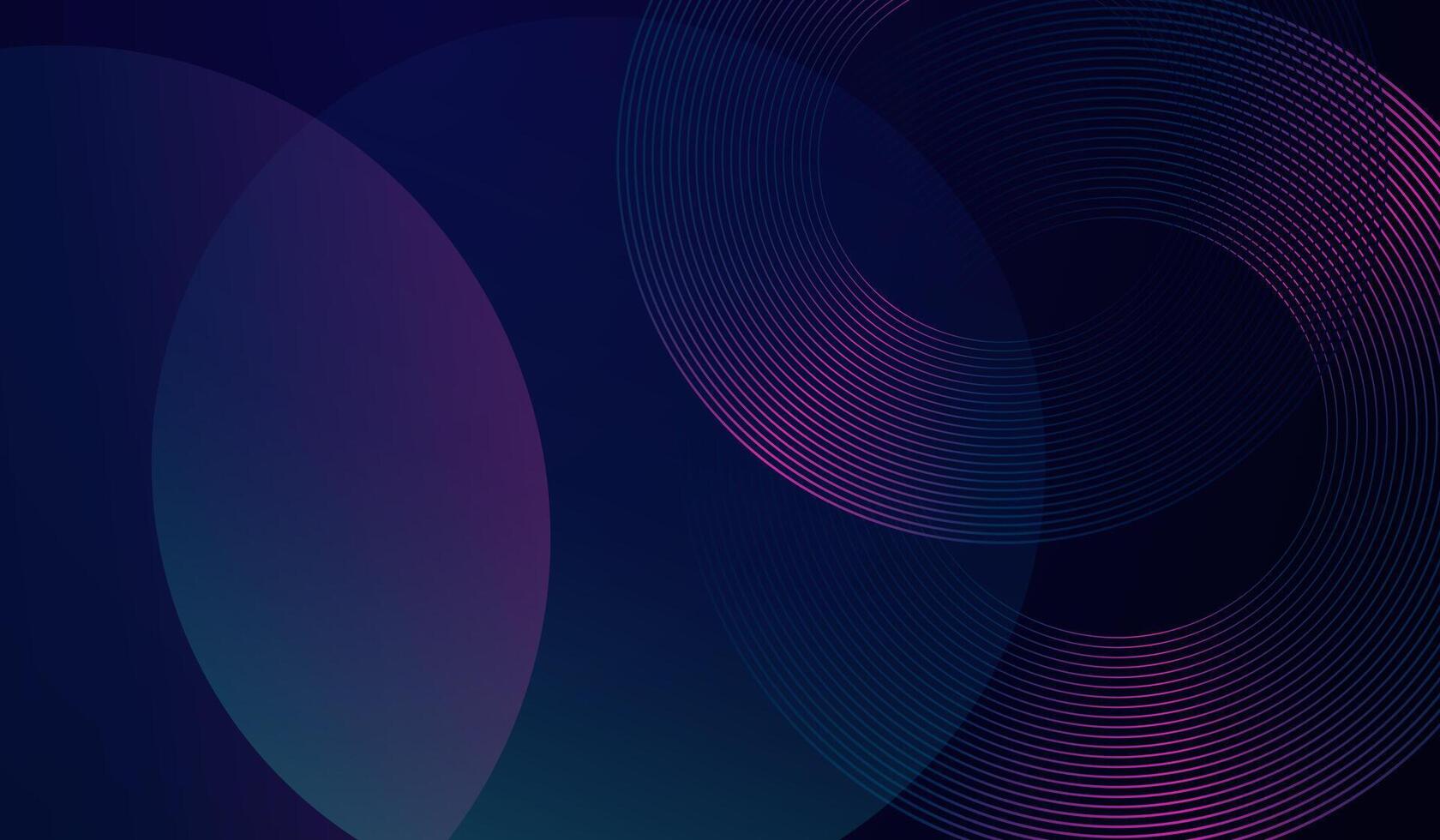 A digital technology abstract circles lines background concept in illustration. A modern technology abstract artwork design for promo templates design vector