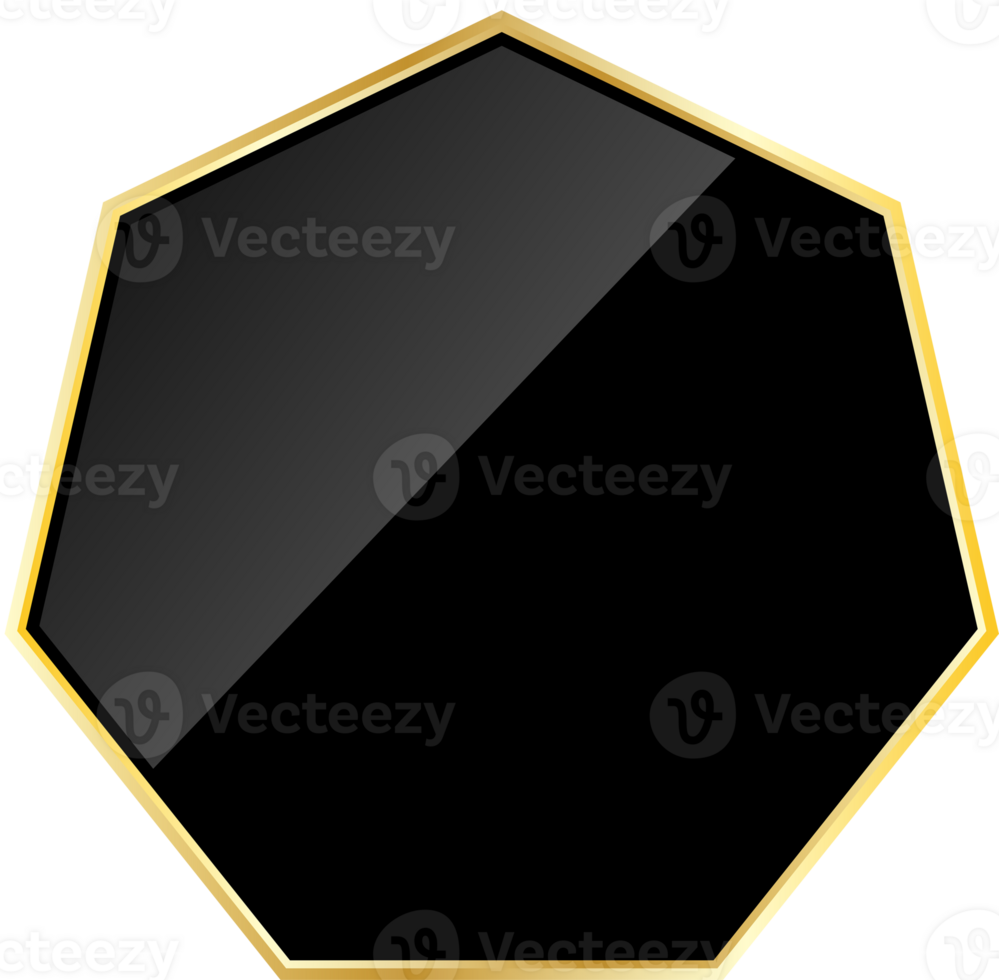 Geometry Black and Gold png