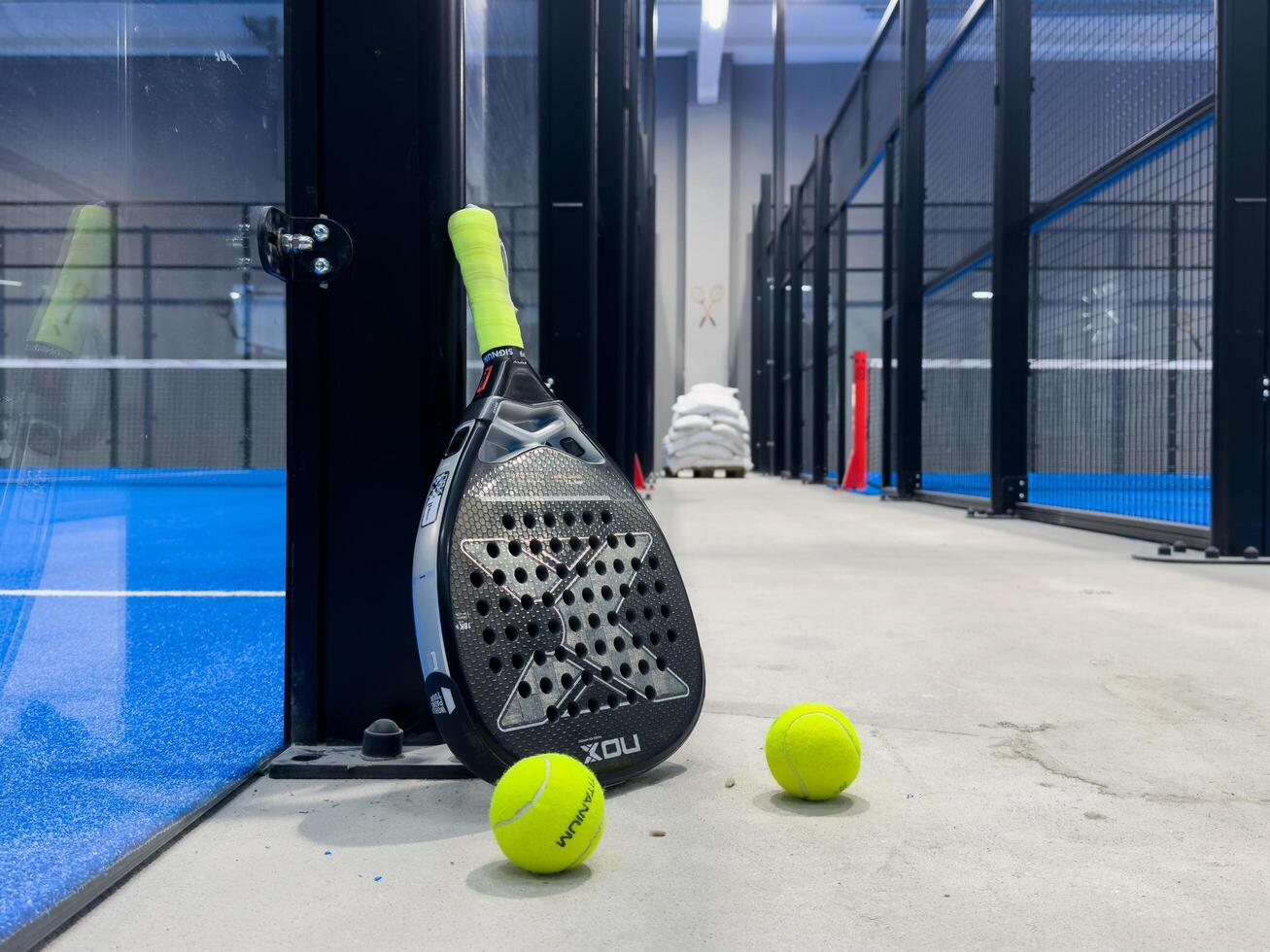 Kyiv, Ukraine, November 18, 2024. Padel racket nox photo
