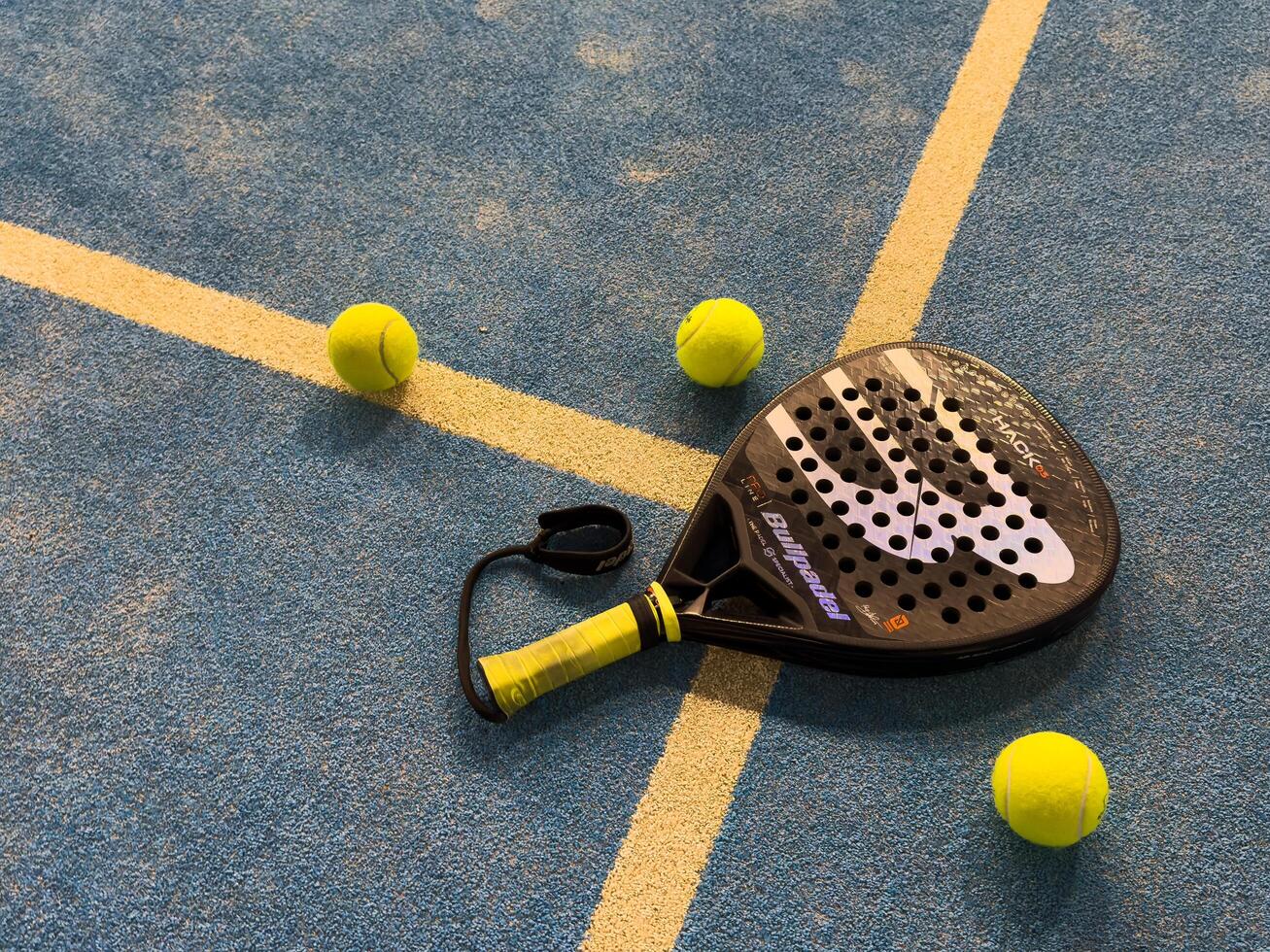 Kyiv, Ukraine, November 4, 2024. Padel racket, Bullpadel, photo