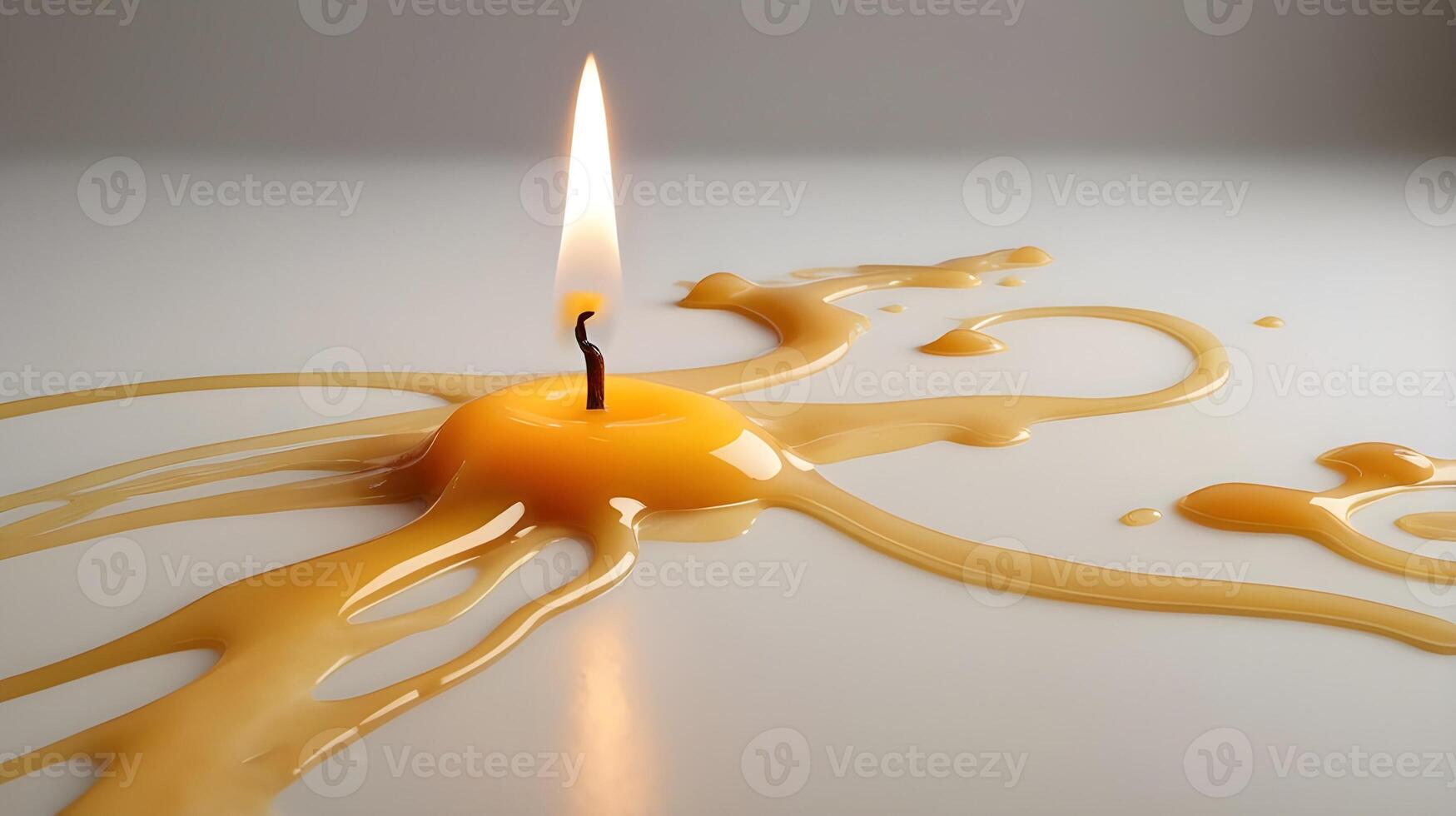 A high-definition image capturing hardened candle wax layers and organic drips. photo