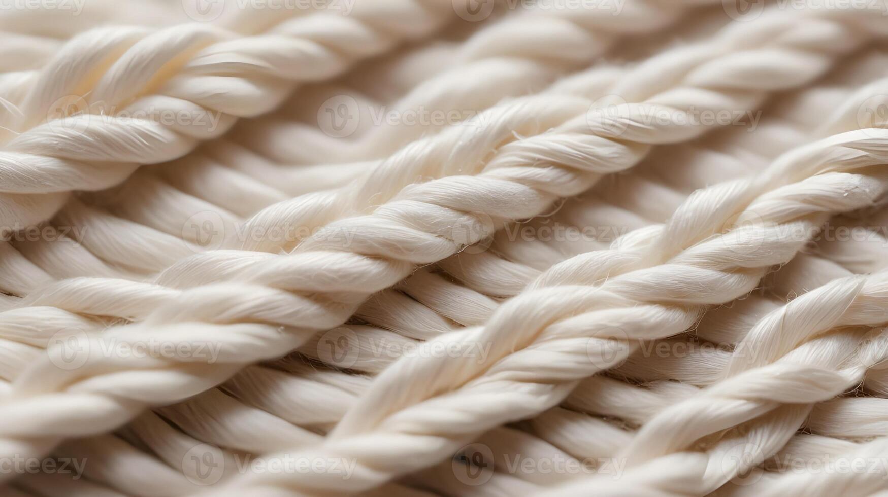 A sharp, high-resolution photograph of cotton fabrics delicate fiber arrangement. photo