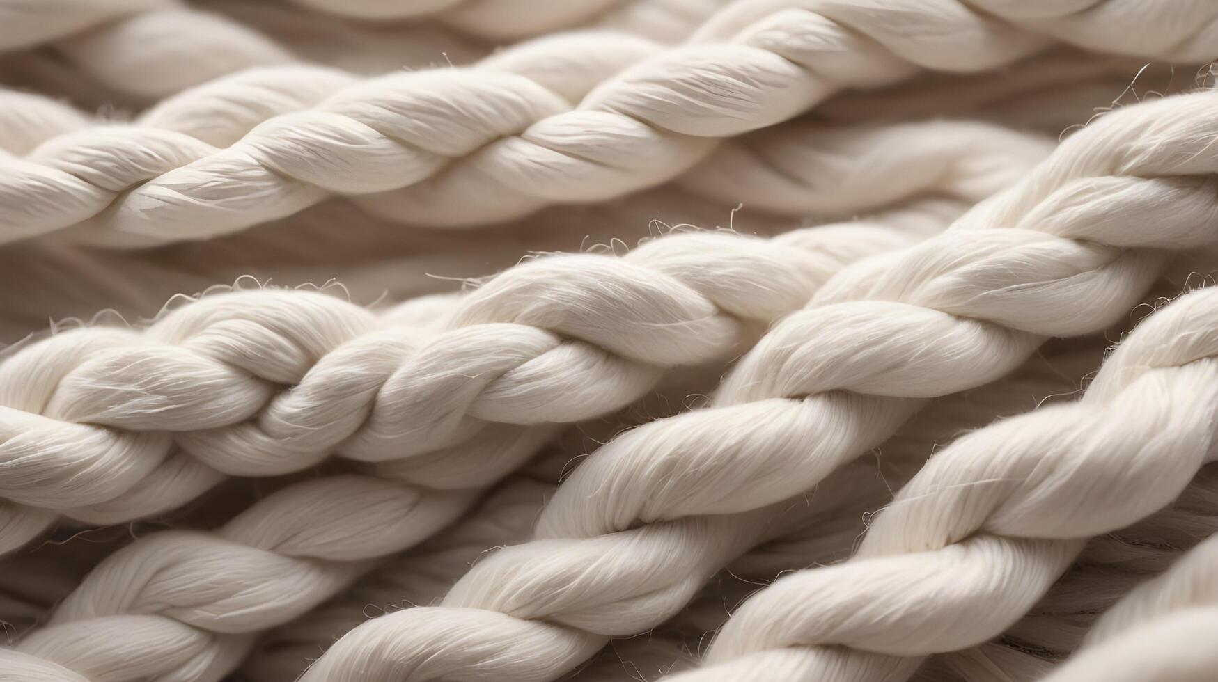 A macro shot showcasing the soft, interwoven strands of cotton fabric. photo
