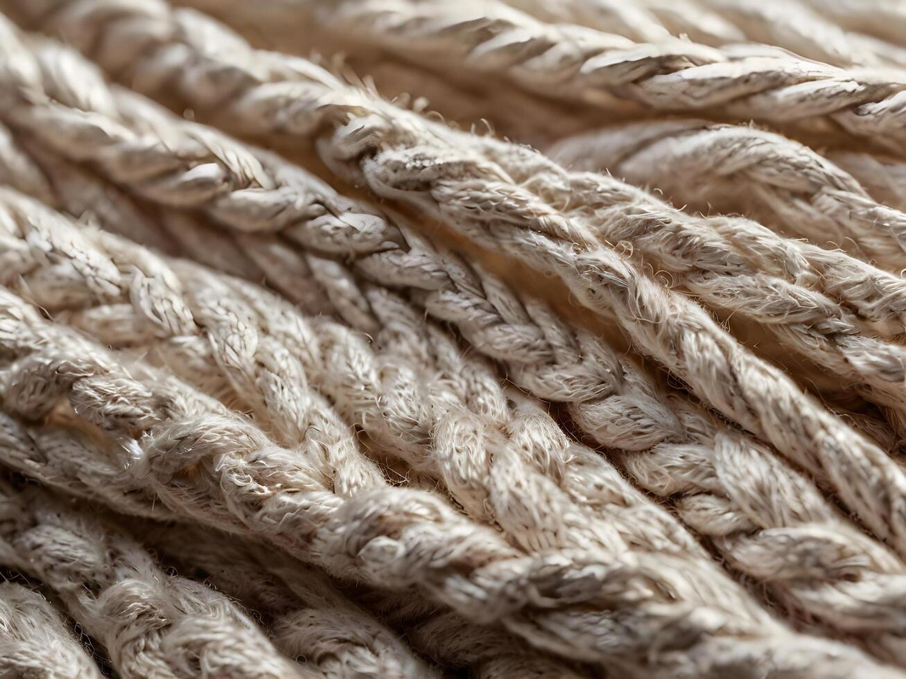 A crisp macro image showcasing the delicate texture of woven cotton fabric. photo