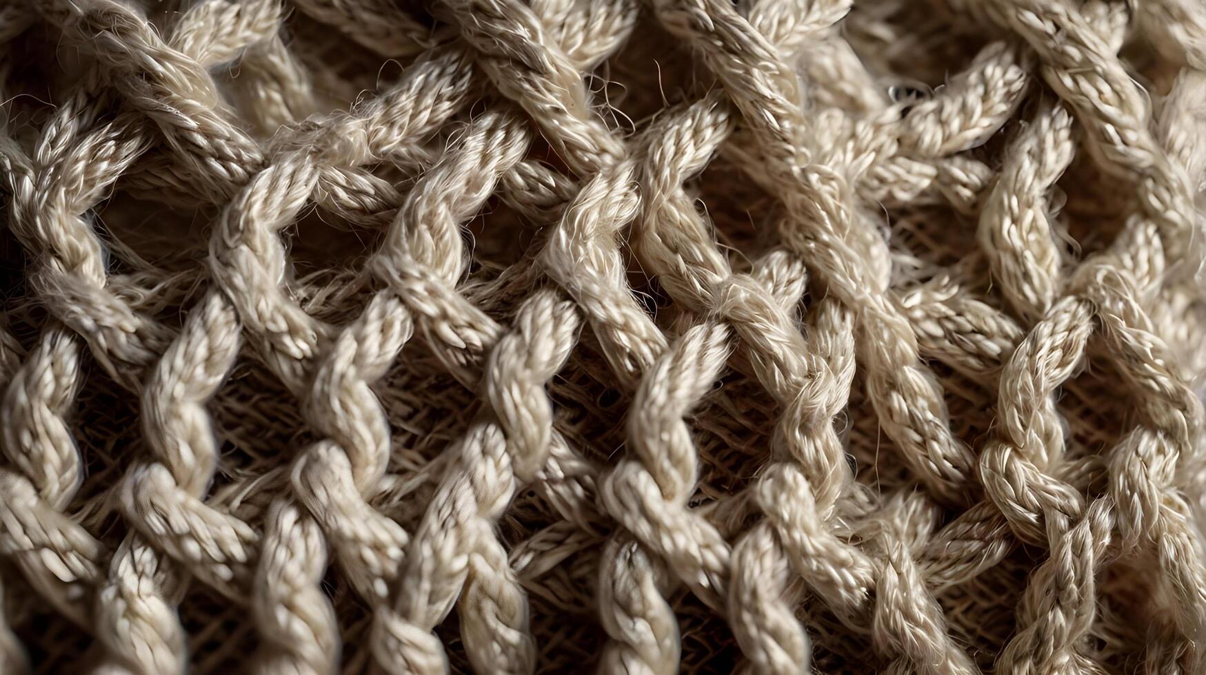 A close-up capture of knitted fabric with clearly defined thread loops. photo