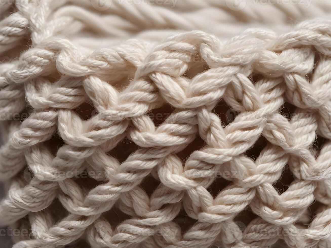 A detailed macro shot showing visible loops in knitted fabric. photo