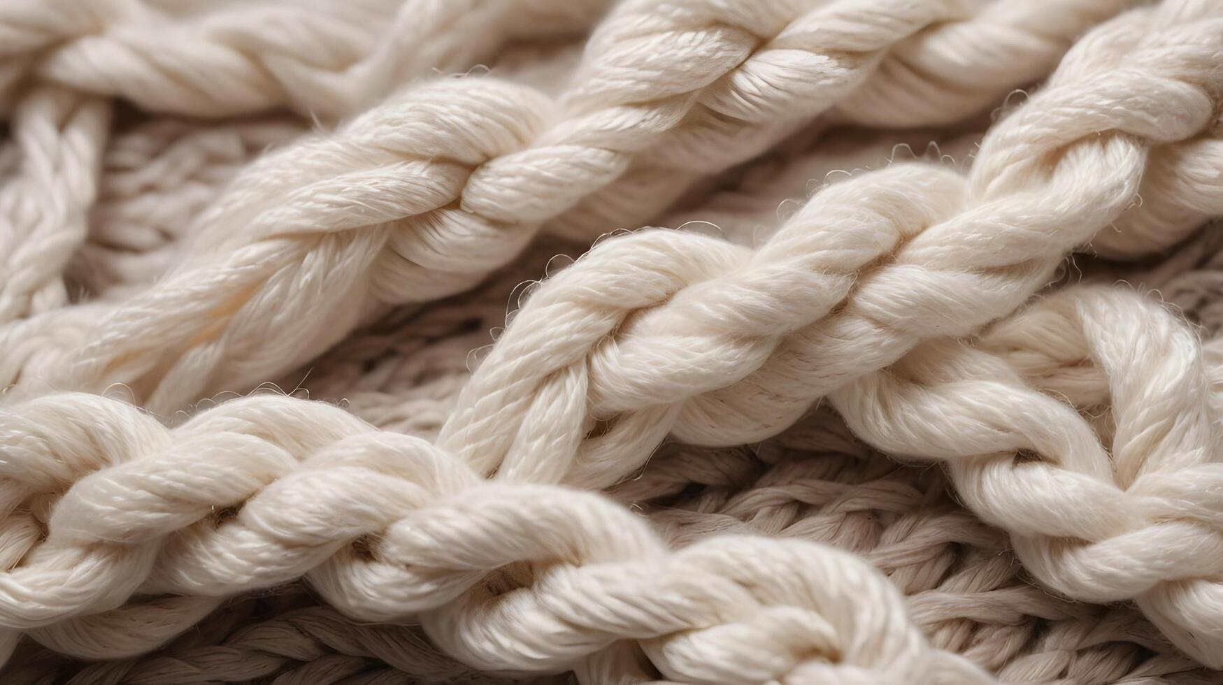 A high-resolution image of interlocking threads in a knitted pattern. photo