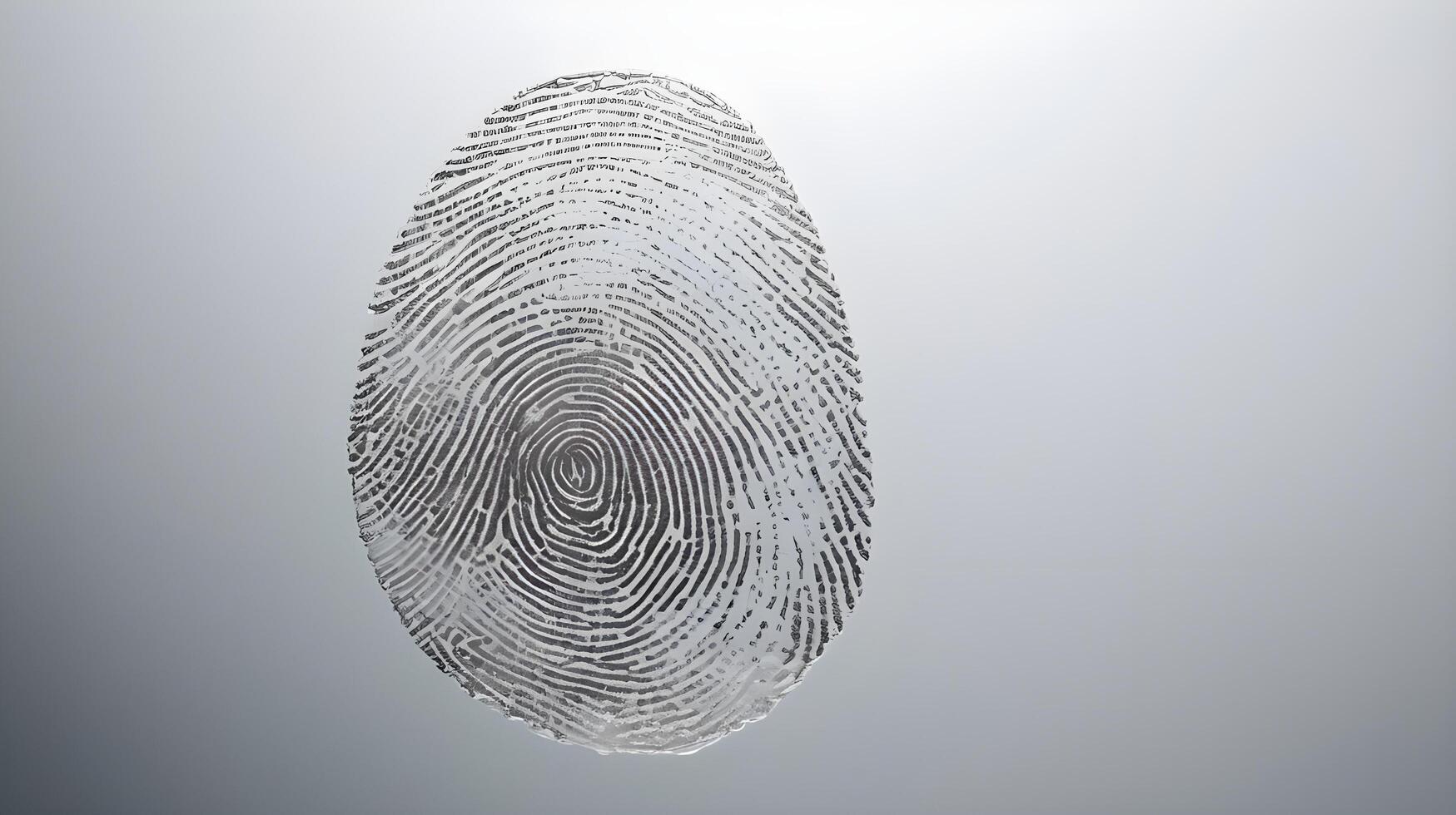A high-definition view of a fingerprint smudge on smooth, reflective glass. photo