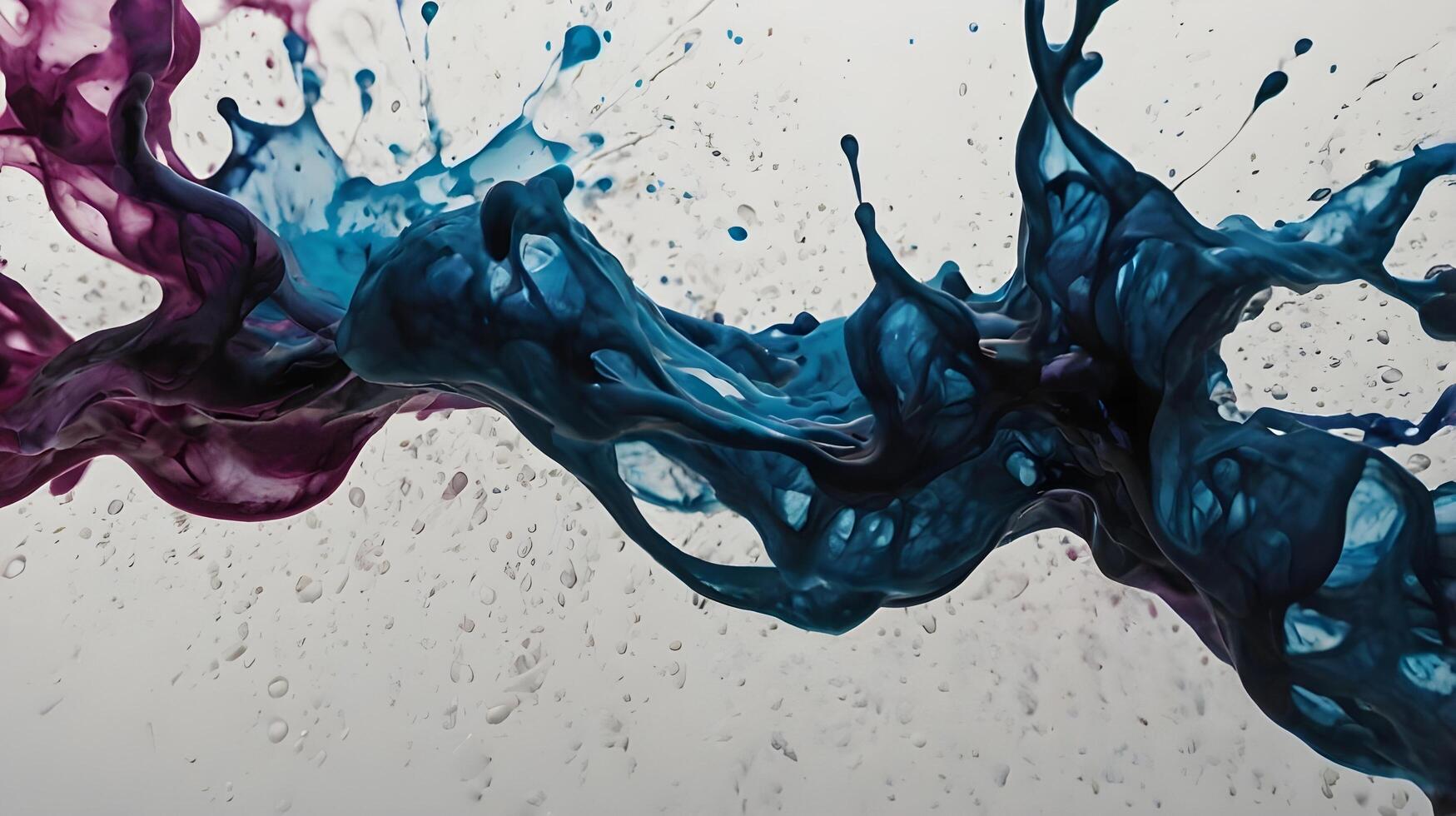 A high-definition shot of ink softly flowing across rough paper. photo