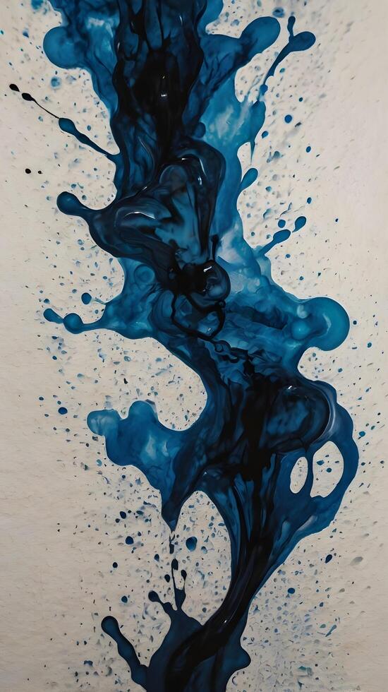 A macro capture highlighting ink softly spreading across paper fibers. photo