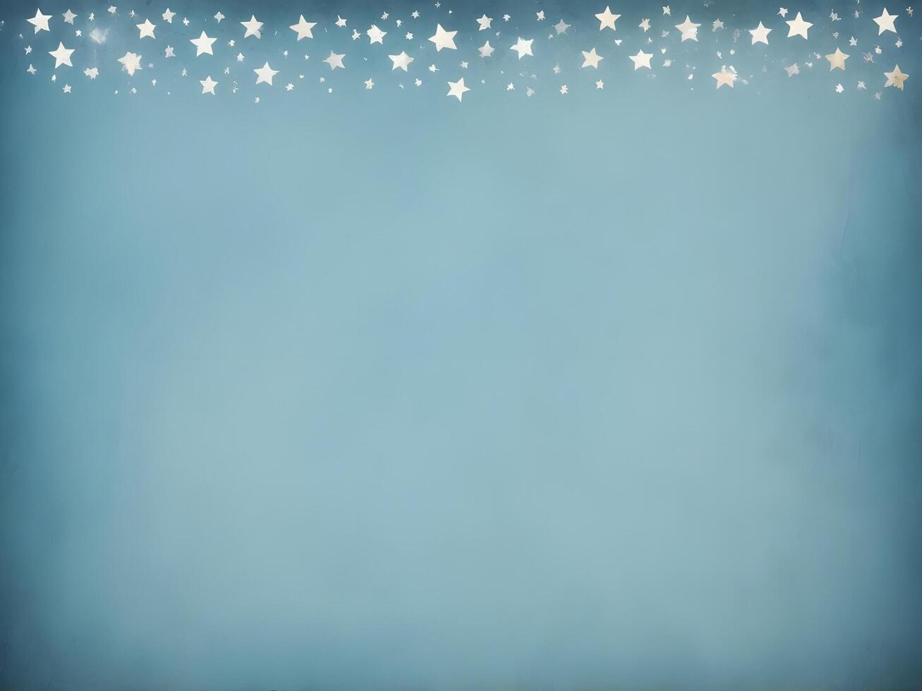A weathered blue background with soft, faded white stars, ideal for overlaying Presidents Day text. photo