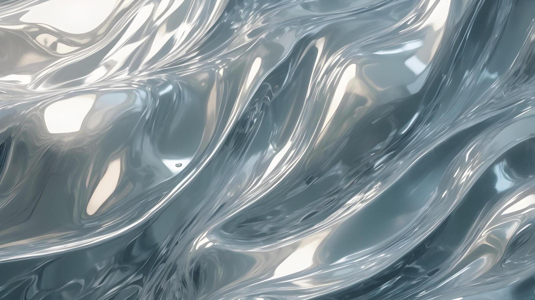 A magnified close-up of reflections twisted by rippled glass texture. photo